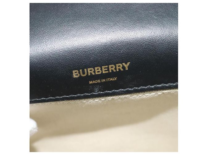 Burberry Lola Printed Raffia Small Bege - vista 6