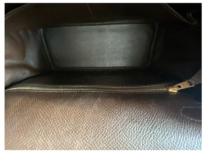 Bolsa de mão Hermès Kelly 28 em couro chocolate - vista 5