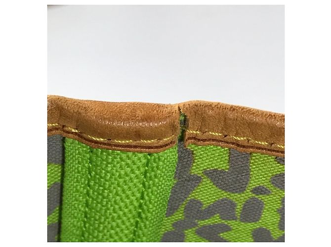 Louis Vuitton Monogram Graffiti Neverfull GM Marrone Verde Verde chiaro - vista 15