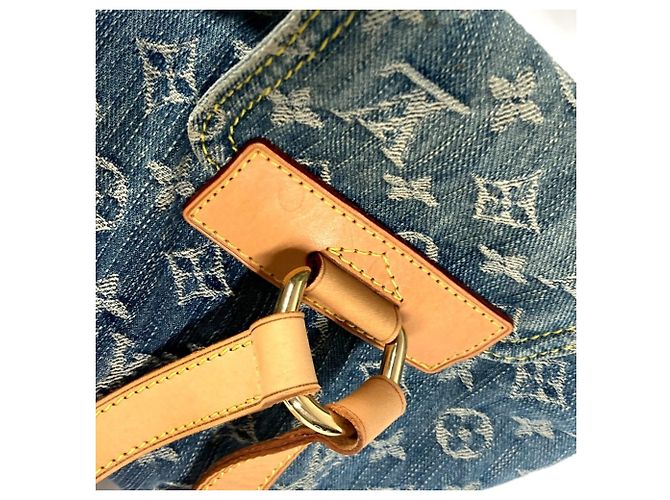 Zaino PM Monogram Denim Louis Vuitton Blu Monogramma - vista 12