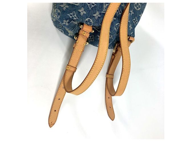 Zaino PM Monogram Denim Louis Vuitton Blu Monogramma - vista 13