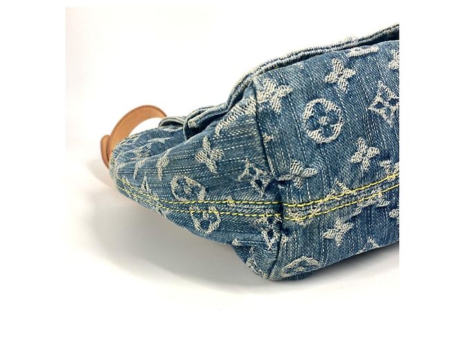 Zaino PM Monogram Denim Louis Vuitton Blu Monogramma - vista 7