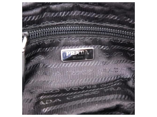 Pochette in nylon nera Prada Nero - vista 6