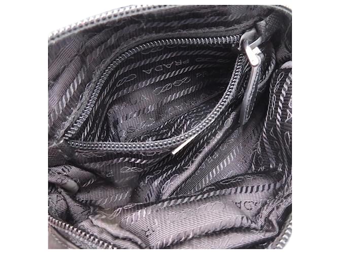 Pochette in nylon nera Prada Nero - vista 8
