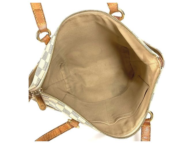 Borsa Tote Totally PM Damier Azur di Louis Vuitton Bianco Giallo - vista 13