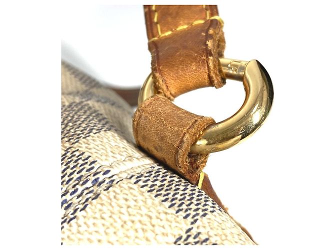 Borsa Tote Totally PM Damier Azur di Louis Vuitton Bianco Giallo - vista 9