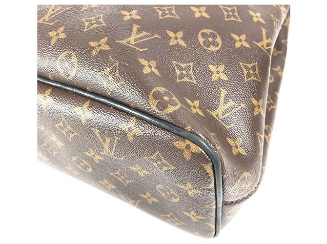 Louis Vuitton Monogram Macassar Parc Rucksack Braun Schwarz - Ansicht 13