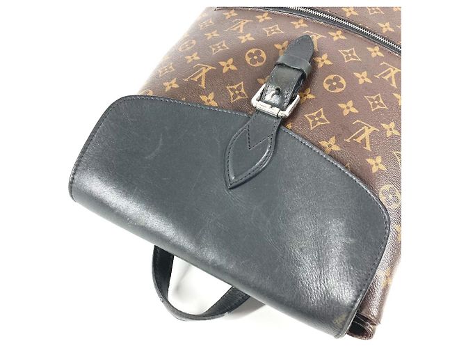 Louis Vuitton Monogram Macassar Parc Rucksack Braun Schwarz - Ansicht 14