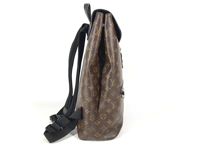 Louis Vuitton Monogram Macassar Parc Rucksack Braun Schwarz - Ansicht 17