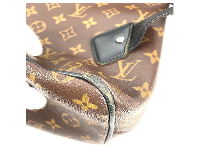 Louis Vuitton Monogram Macassar Parc Rucksack Braun Schwarz - Ansicht 4