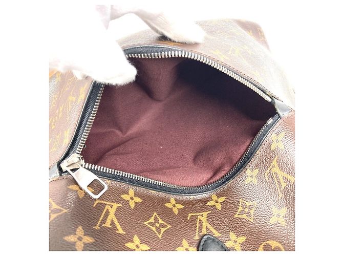 Louis Vuitton Monogram Macassar Parc Rucksack Braun Schwarz - Ansicht 5
