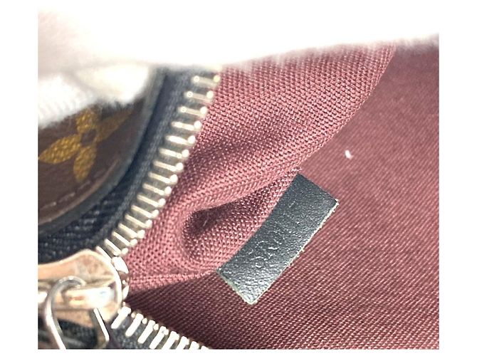 Louis Vuitton Monogram Macassar Parc Rucksack Braun Schwarz - Ansicht 6