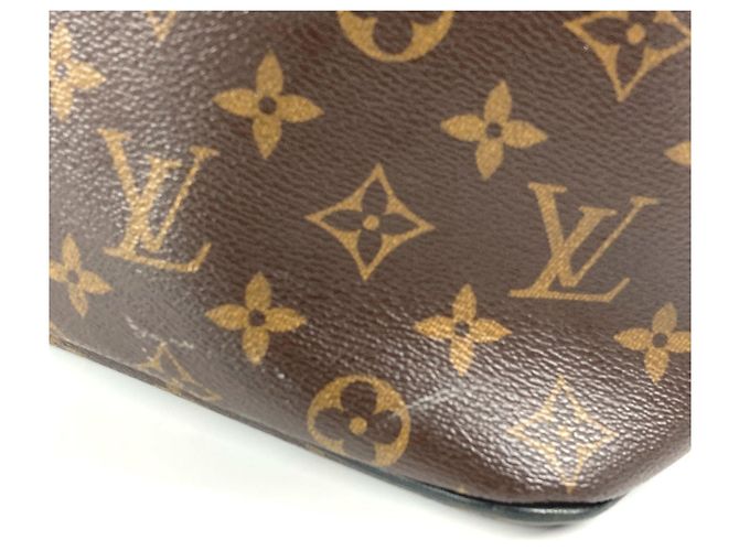 Louis Vuitton Monogram Macassar Parc Rucksack Braun Schwarz - Ansicht 9