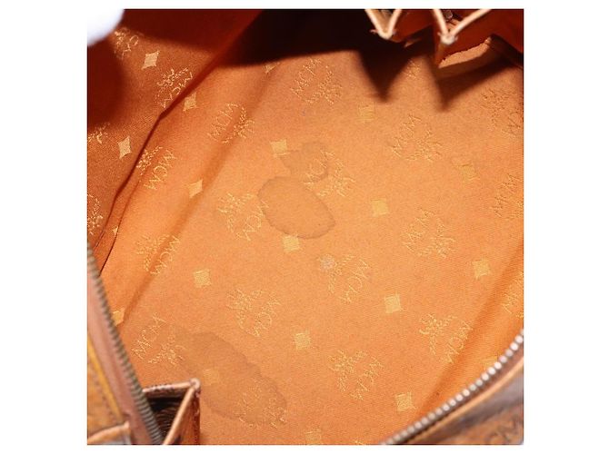 Handtasche aus Canvas und Leder mit Visetos-Logogramm von MCM Braun - Ansicht 5