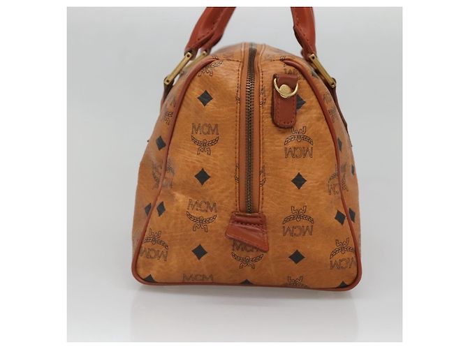 Borsa MCM Visetos in tela e pelle Marrone - vista 4