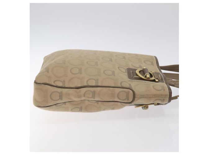 Gancini Tote aus Canvas Medium von Salvatore Ferragamo Beige - Ansicht 3