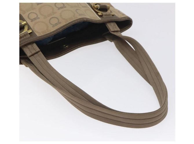 Gancini Tote aus Canvas Medium von Salvatore Ferragamo Beige - Ansicht 7