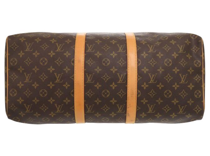 Borsa Boston Keepall 50 Monogram Louis Vuitton Marrone - vista 3