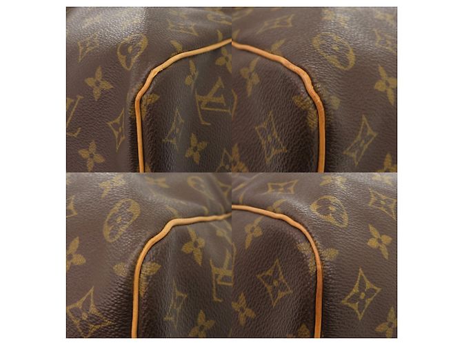 Borsa Boston Keepall 50 Monogram Louis Vuitton Marrone - vista 4