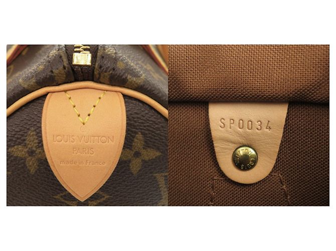 Borsa a mano Louis Vuitton Speedy 25 Monogram Marrone - vista 10