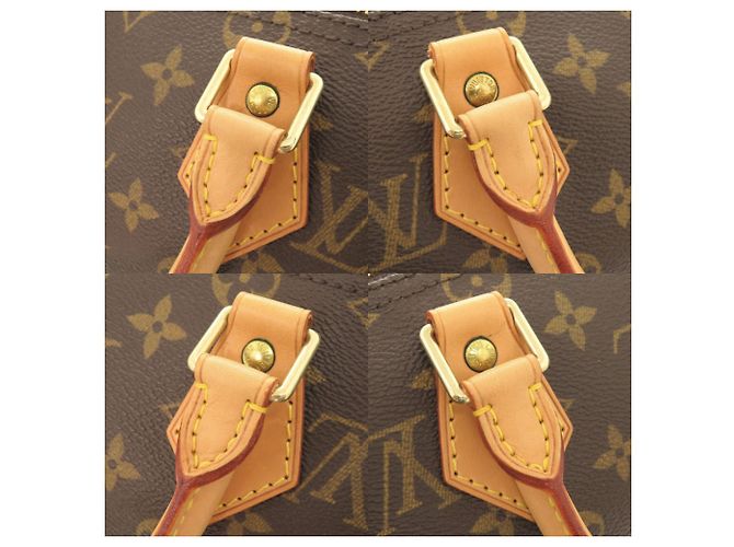 Borsa a mano Louis Vuitton Speedy 25 Monogram Marrone - vista 8
