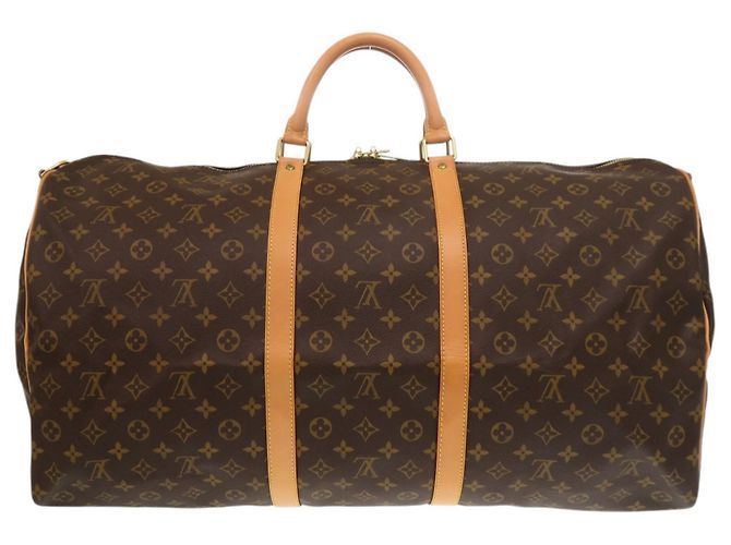 Borsa Boston Keepall Bandoulière 60 Louis Vuitton Marrone - vista 2