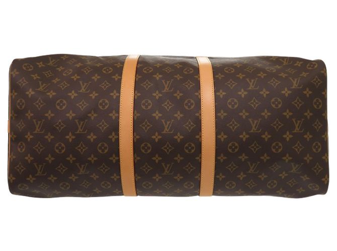 Borsa Boston Keepall Bandoulière 60 Louis Vuitton Marrone - vista 3