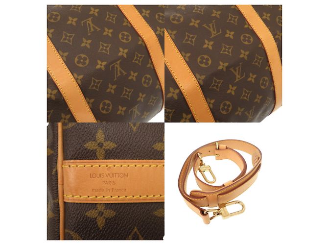 Borsa Boston Keepall Bandoulière 60 Louis Vuitton Marrone - vista 9