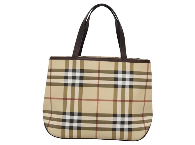 Borsa Burberry Nova Check in tela Nova Check Beige - vista 2