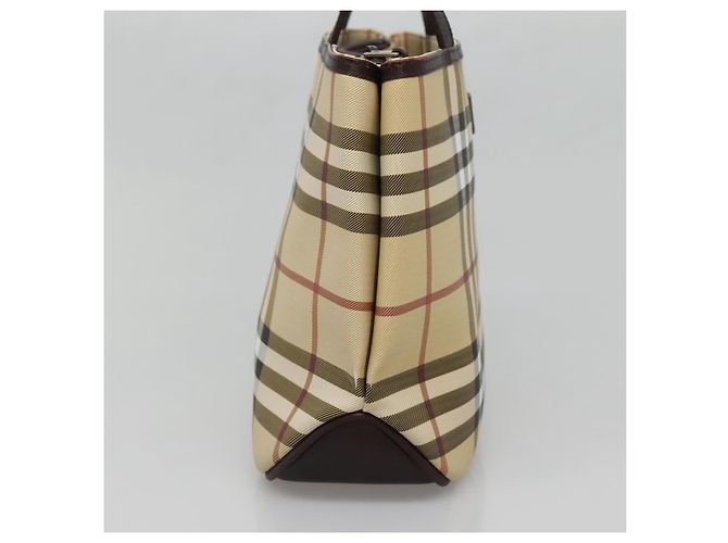 Borsa Burberry Nova Check in tela Nova Check Beige - vista 3