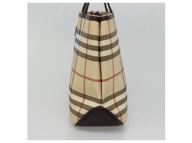 Borsa Burberry Nova Check in tela Nova Check Beige - vista 4