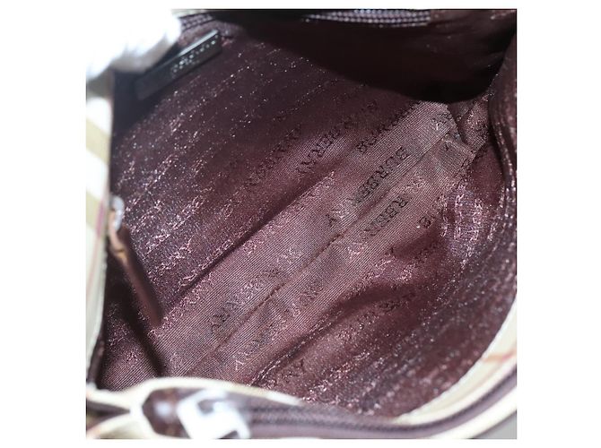 Borsa Burberry Nova Check in tela Nova Check Beige - vista 5