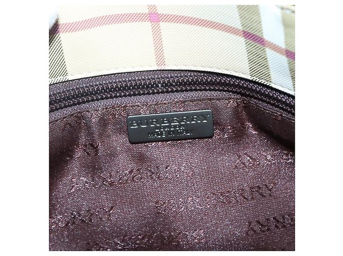 Borsa Burberry Nova Check in tela Nova Check Beige - vista 6