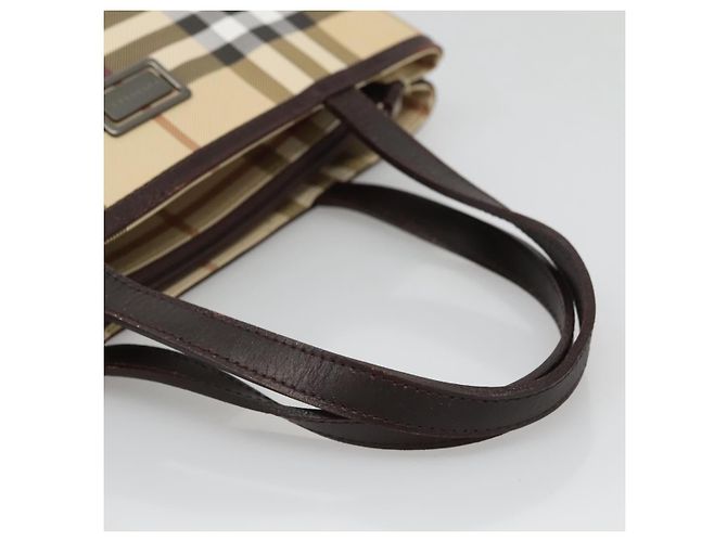 Borsa Burberry Nova Check in tela Nova Check Beige - vista 7