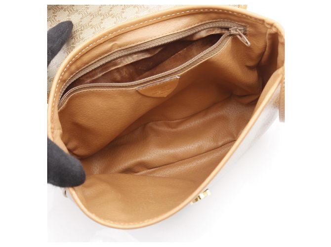 Céline Macadam Schultertasche von Celine Braun Beige - Ansicht 3