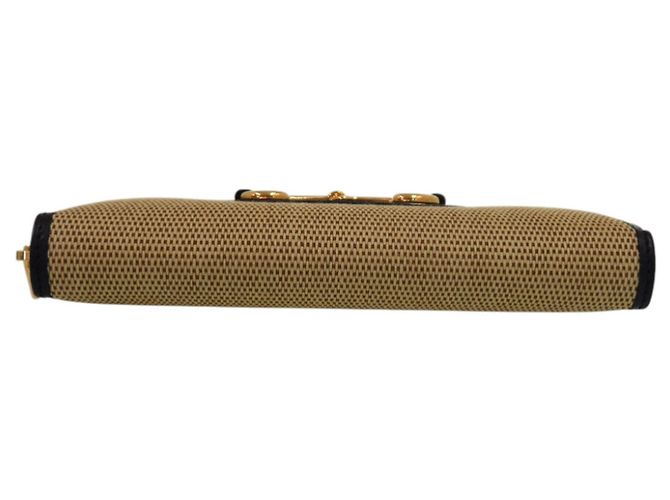 Cartera Larga Horsebit 1955 Gucci Beige Azul marino - vista 4