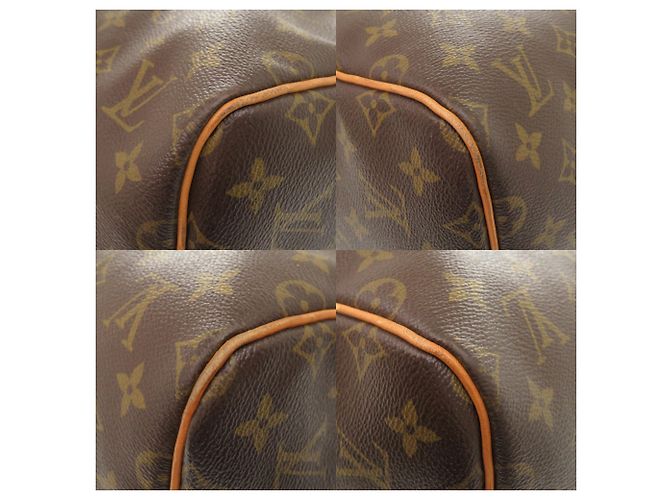 Borsa Boston Keepall 55 in tela Monogram Louis Vuitton Marrone - vista 4
