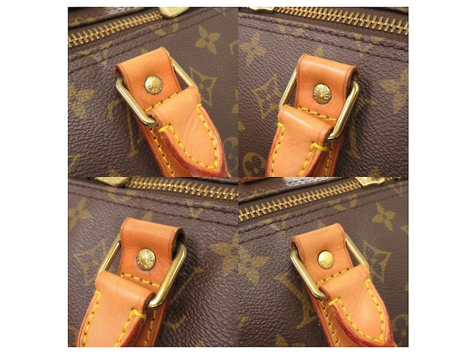 Borsa Boston Keepall 55 in tela Monogram Louis Vuitton Marrone - vista 8