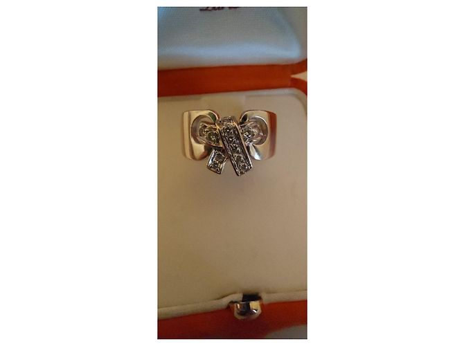 Anello Hermès in oro bianco e diamanti taglia 50 - vista 7