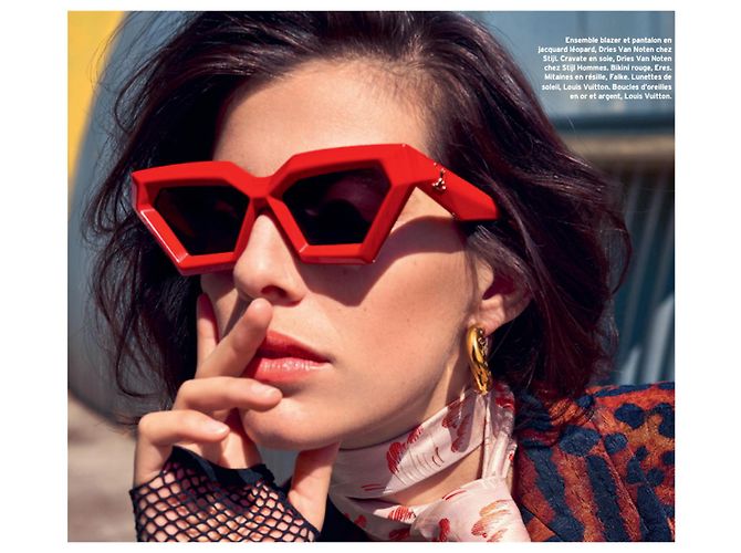 LOUIS VUITTON Neue Rote 3D-Sonnenbrille - Ansicht 9