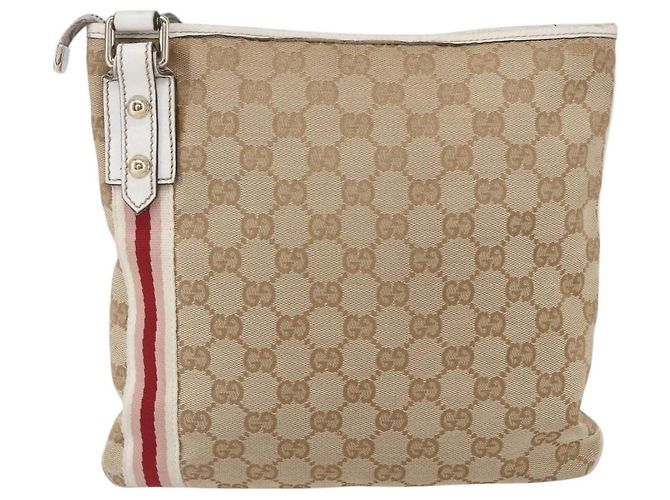 Borsa Messenger Jolicoeur GG Canvas di Gucci Beige - vista 2