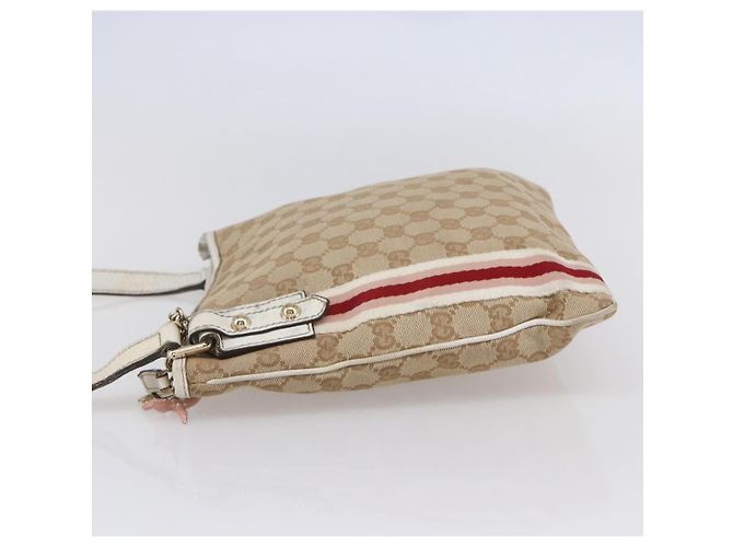 Borsa Messenger Jolicoeur GG Canvas di Gucci Beige - vista 3