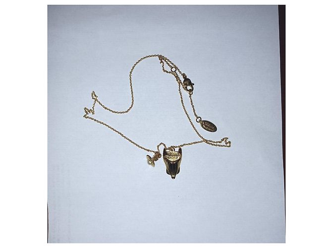 Collana Vivienne Westwood a forma di Corsetto D'oro - vista 12