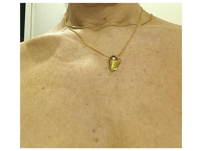 Collana Vivienne Westwood a forma di Corsetto D'oro - vista 3