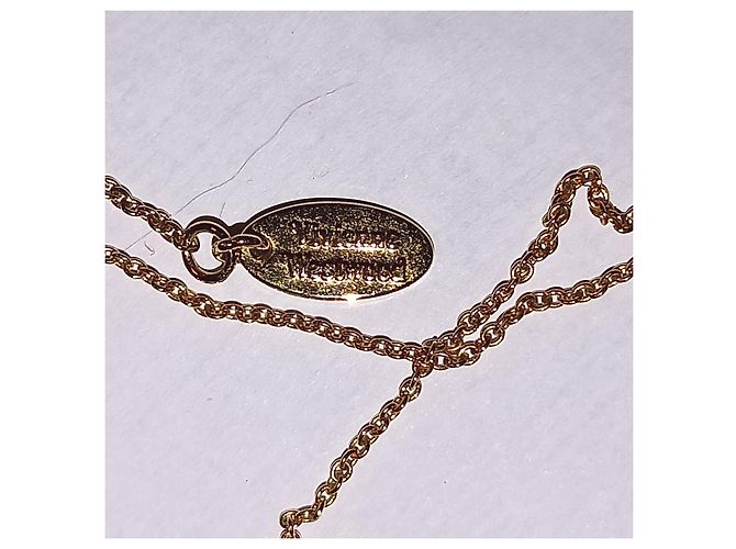 Collana Vivienne Westwood a forma di Corsetto D'oro - vista 4