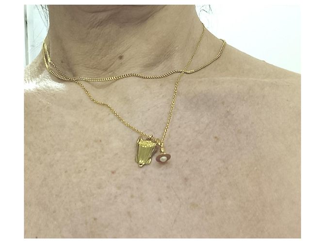 Collana Vivienne Westwood a forma di Corsetto D'oro - vista 5