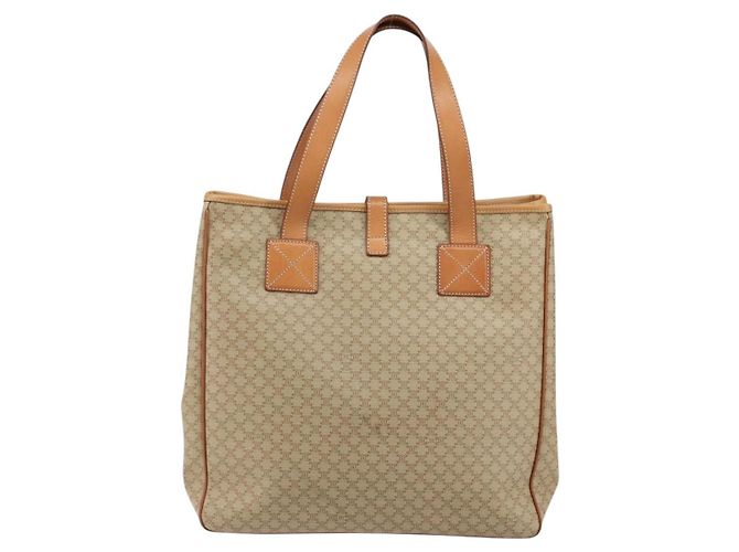 Céline Borsa a Spalla Celine Macadam in Pelle PVC Beige - vista 2