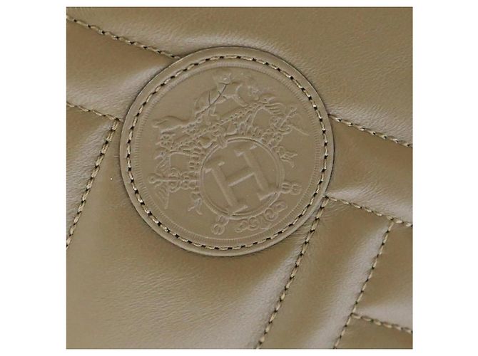 Botas Hermès Fiji Camel Mosaique em Couro Matelassado Camelo - vista 7