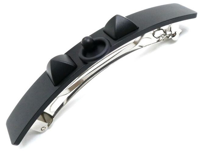 Hermès Fermaglio Medor GM in alluminio HERMES Nero - vista 3