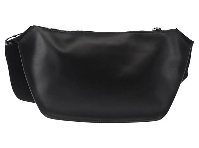 Pochete de couro com studs Versace média Preto - vista 2